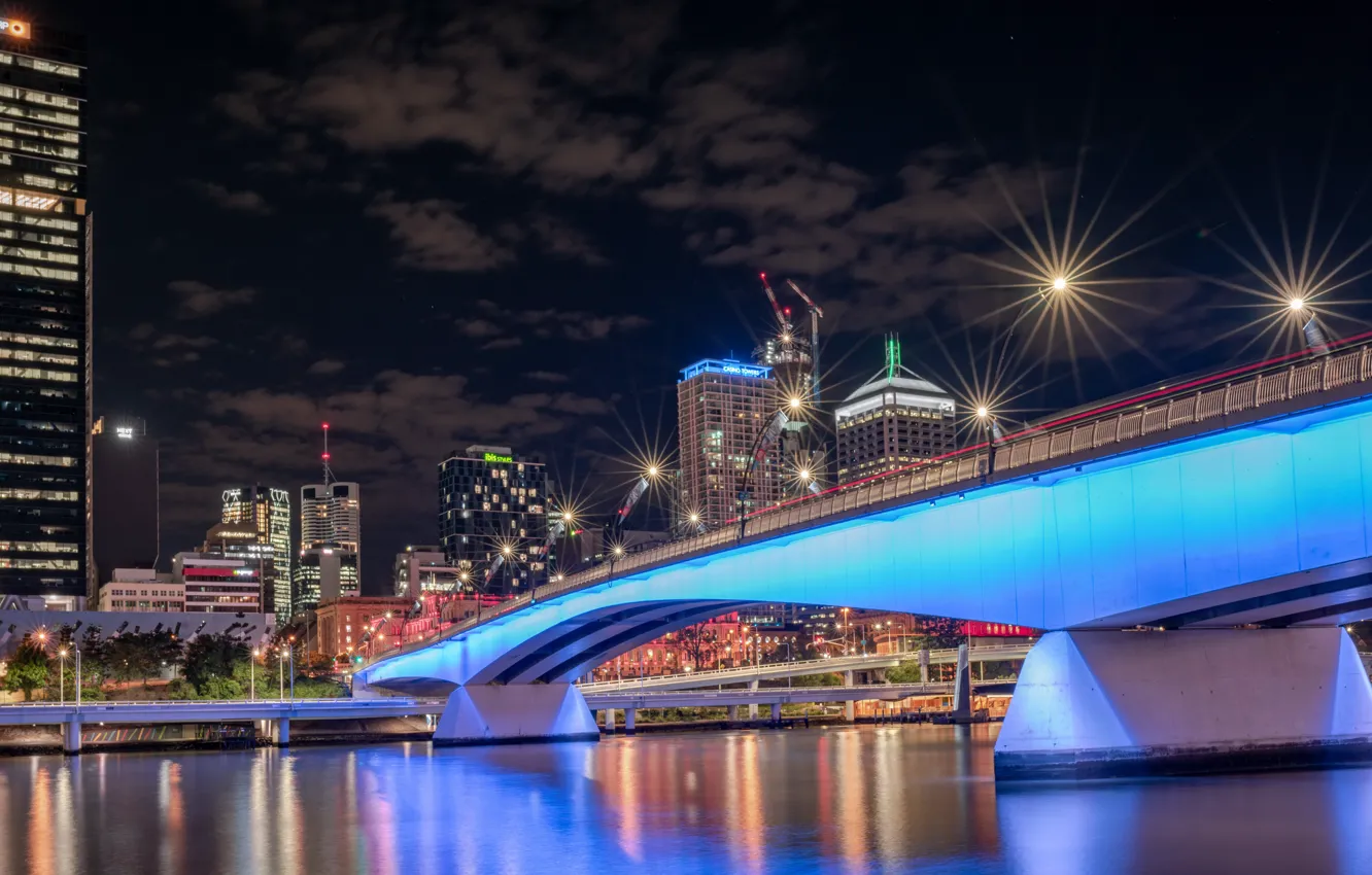 Фото обои Australia, Queensland, Brisbane, South Bank, River City
