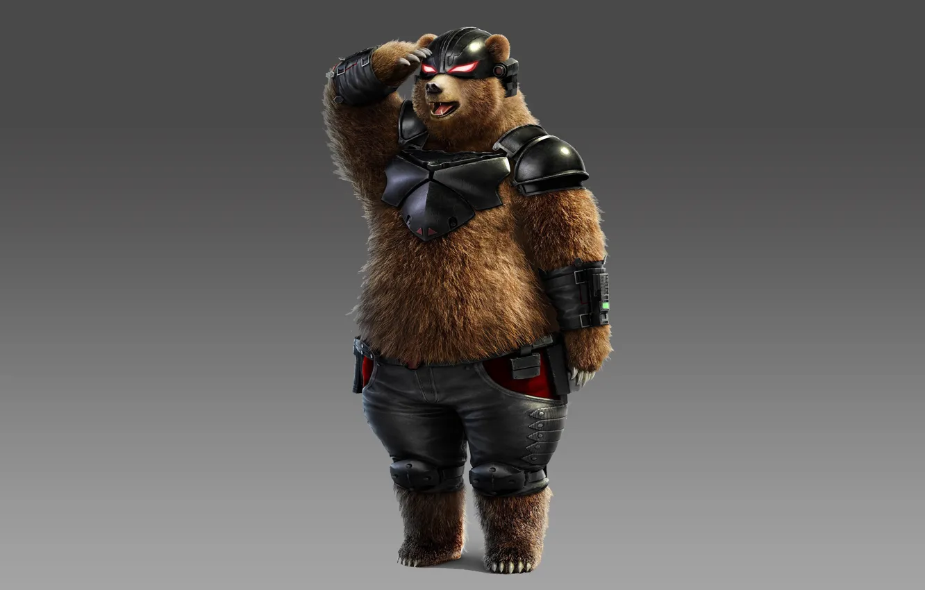 Фото обои game, fighter, bear, Tekken, Kuma, Tekken 7
