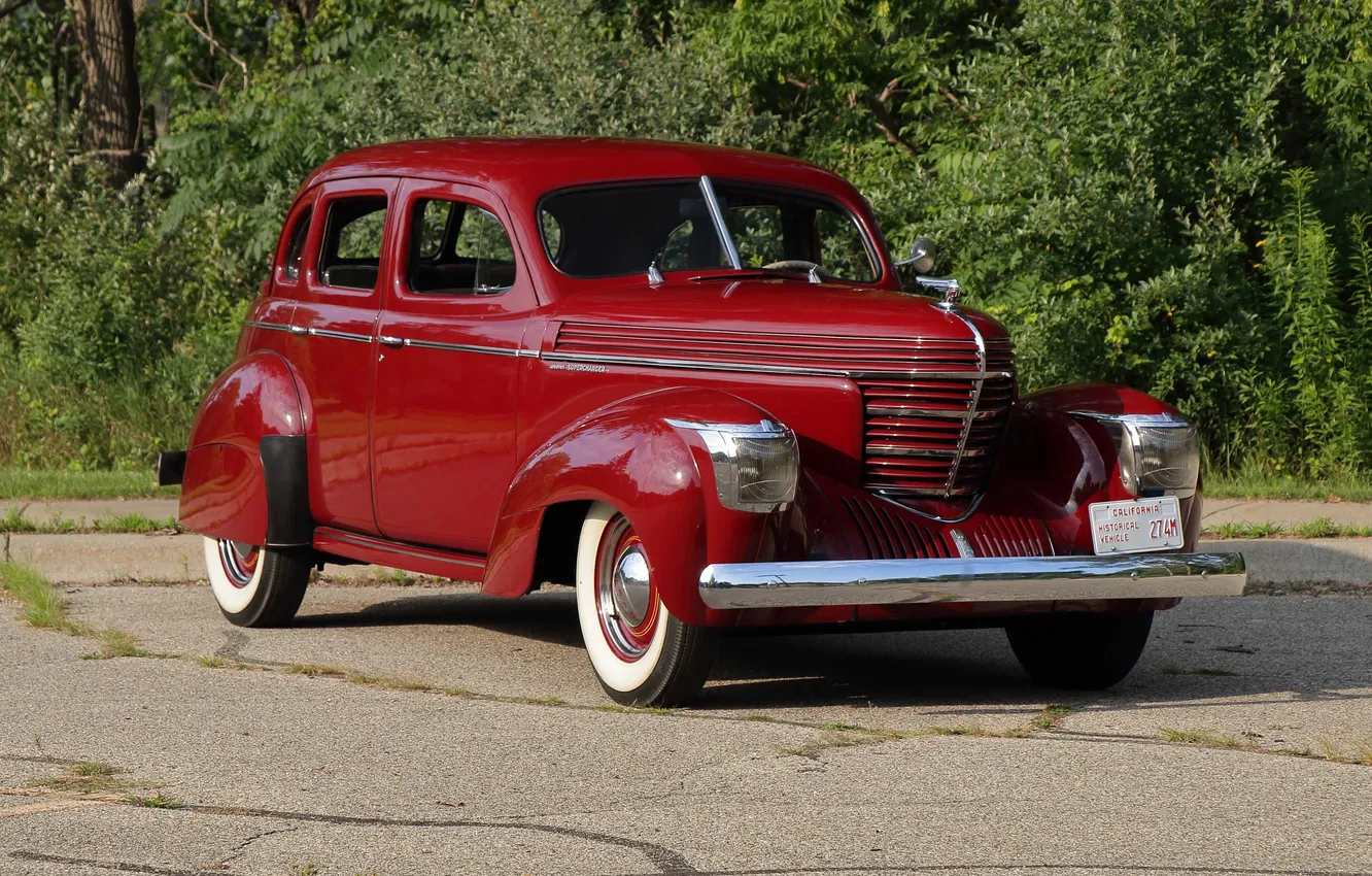 Фото обои ретро автомобили, Sedan, 1939, retro cars, Custom Supercharged, Graham Model 97, Graham Model 97 Custom …