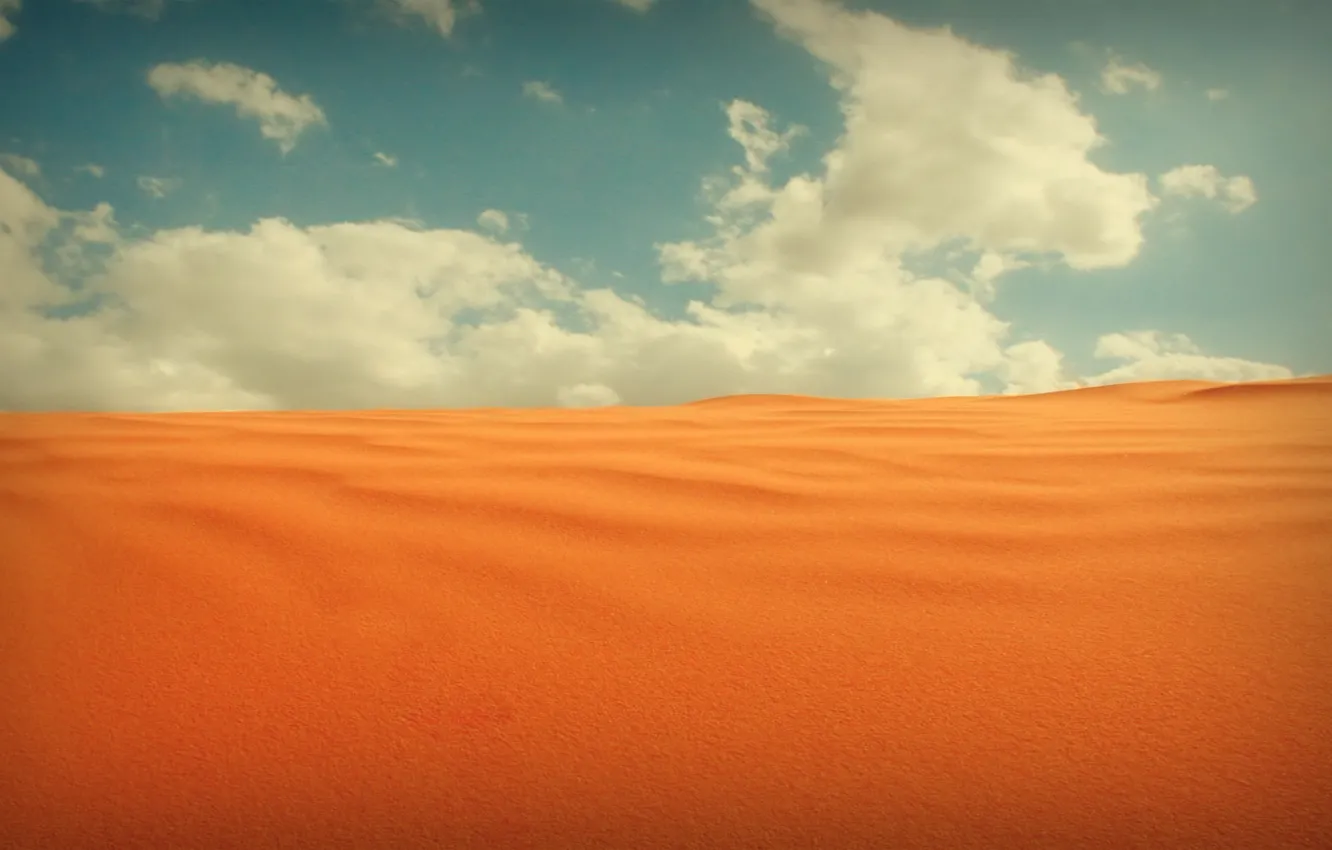 Фото обои облака, пустыня, пескок
