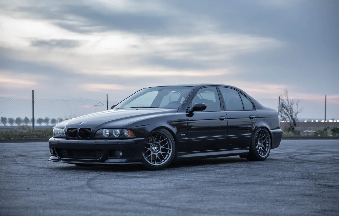 Фото обои bmw, black, e39