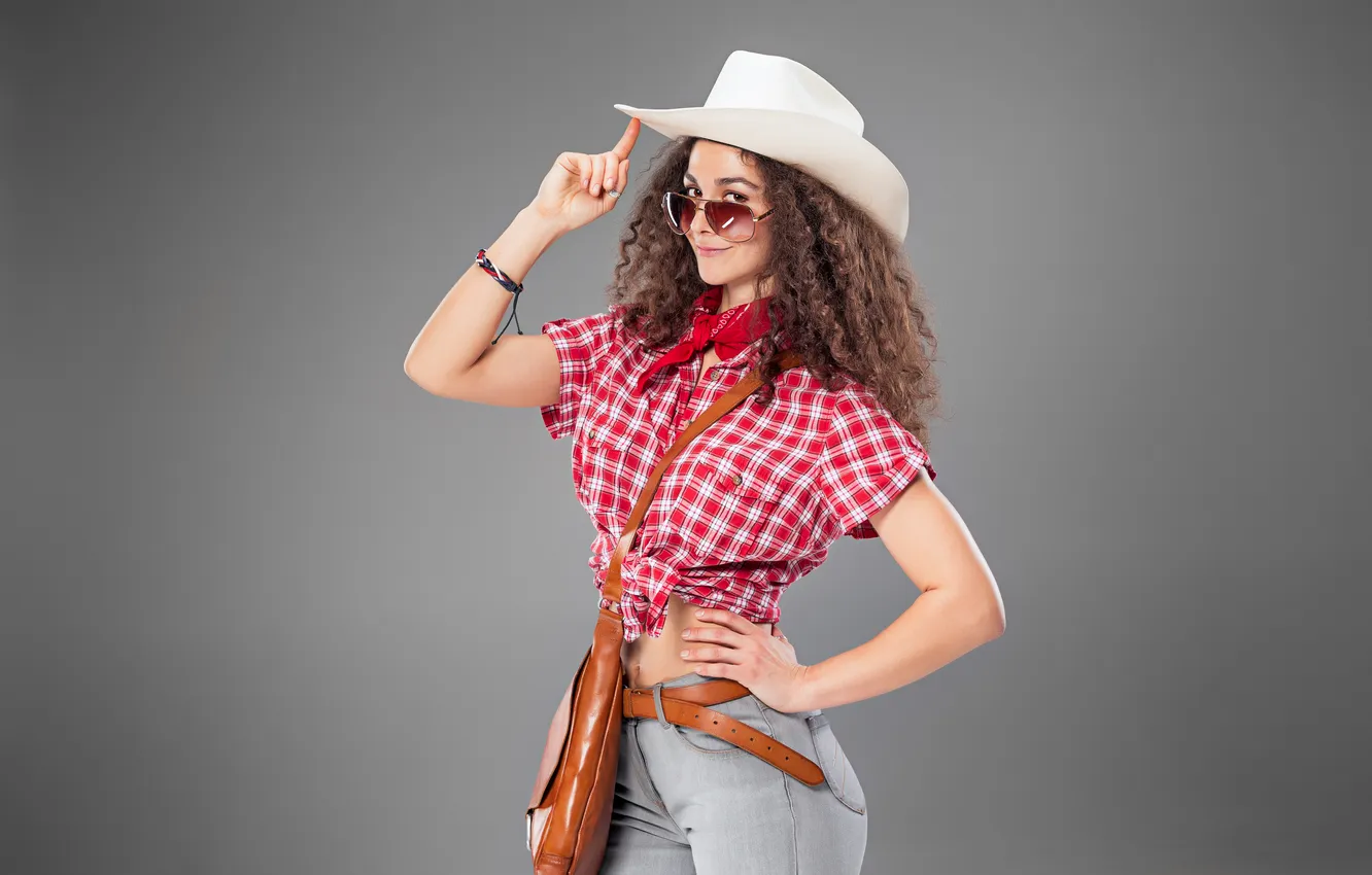 Фото обои fashion, woman, cowgirl