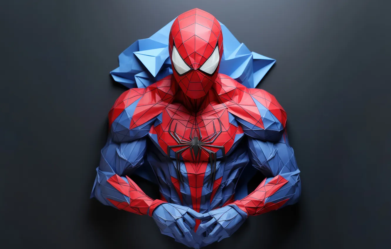 Фото обои abstract, marvel, superhero, spiderman