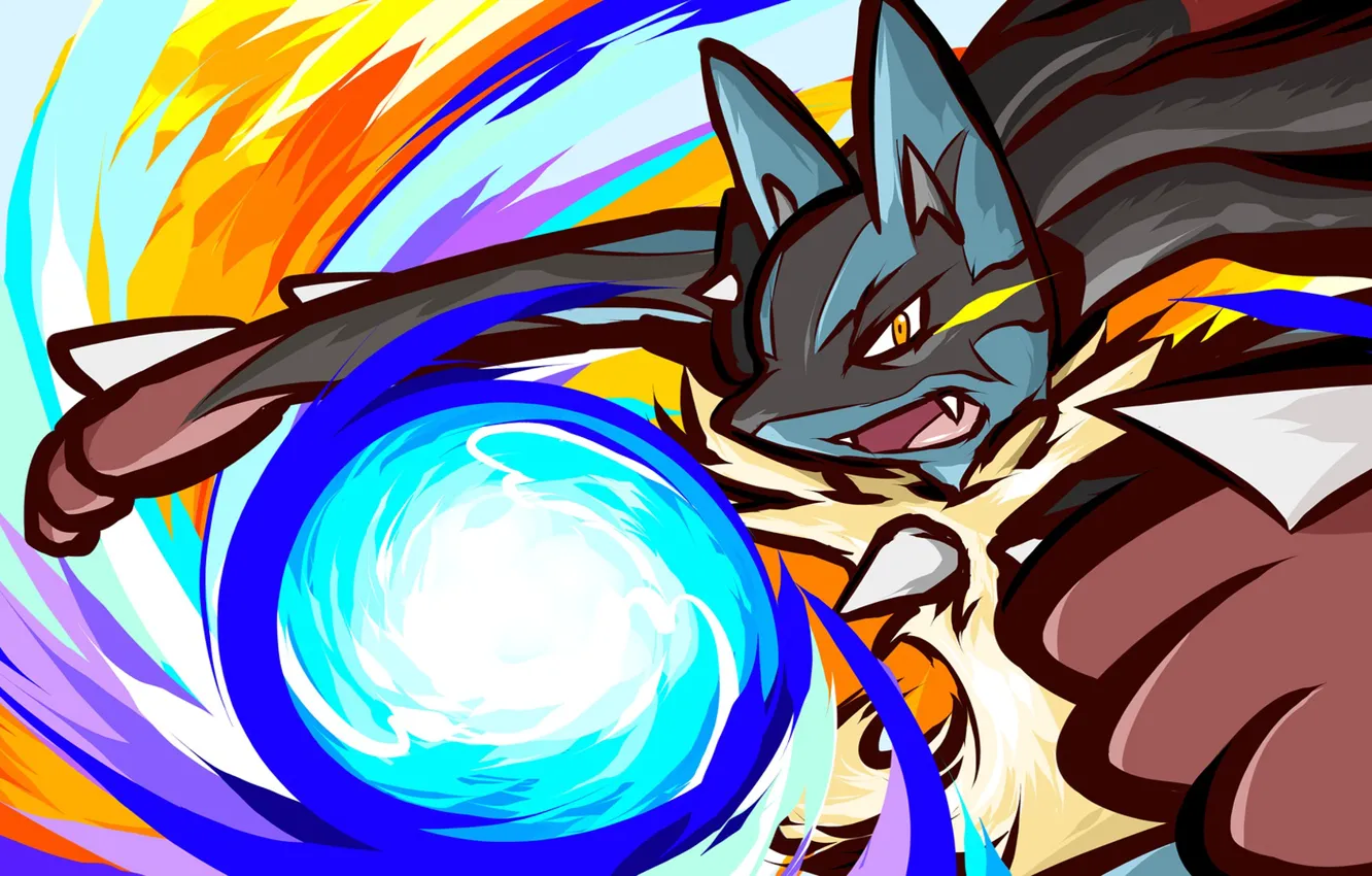 Фото обои Pokemon, Lucario, Megaevolutions, Mega Lucario