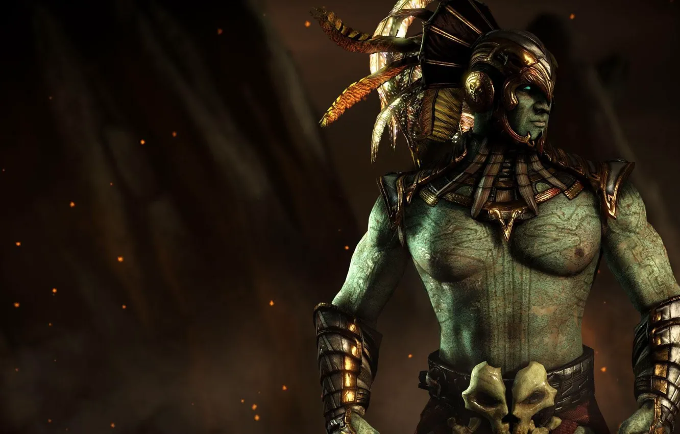 Фото обои Mortal Kombat X, Kotal Kahn, Смертельная Битва 10, Коталь Кан