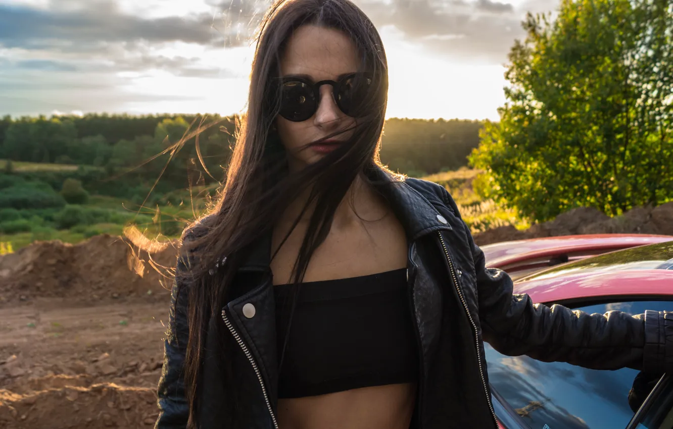 Фото обои car, lexus, girl, summer, sony, night, model, moscow