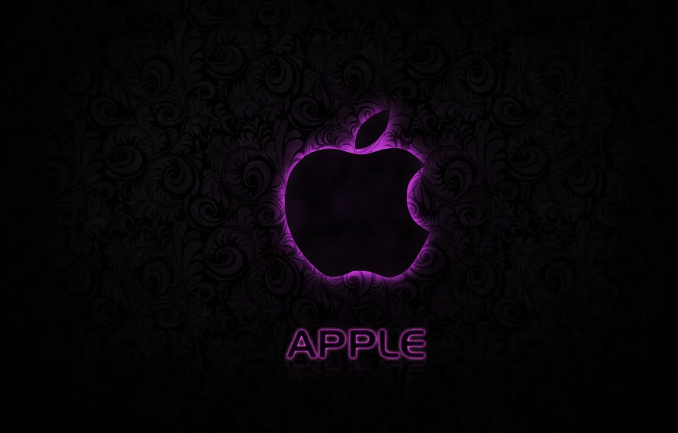 Фото обои apple, logo, texture, pink, hi-tech