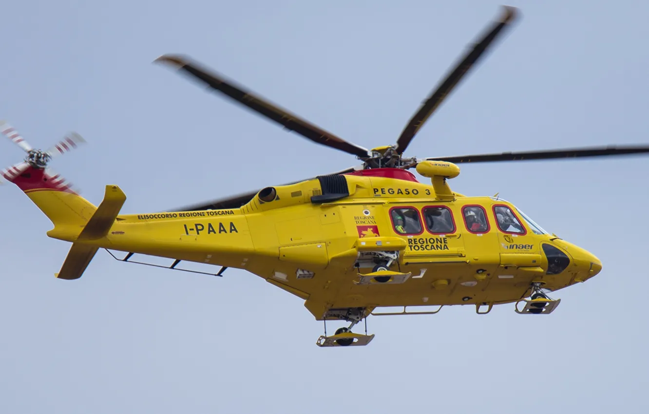 Фото обои жёлтый, yellow, Авиация, Helicopter, Вертолёт, Вертолёты