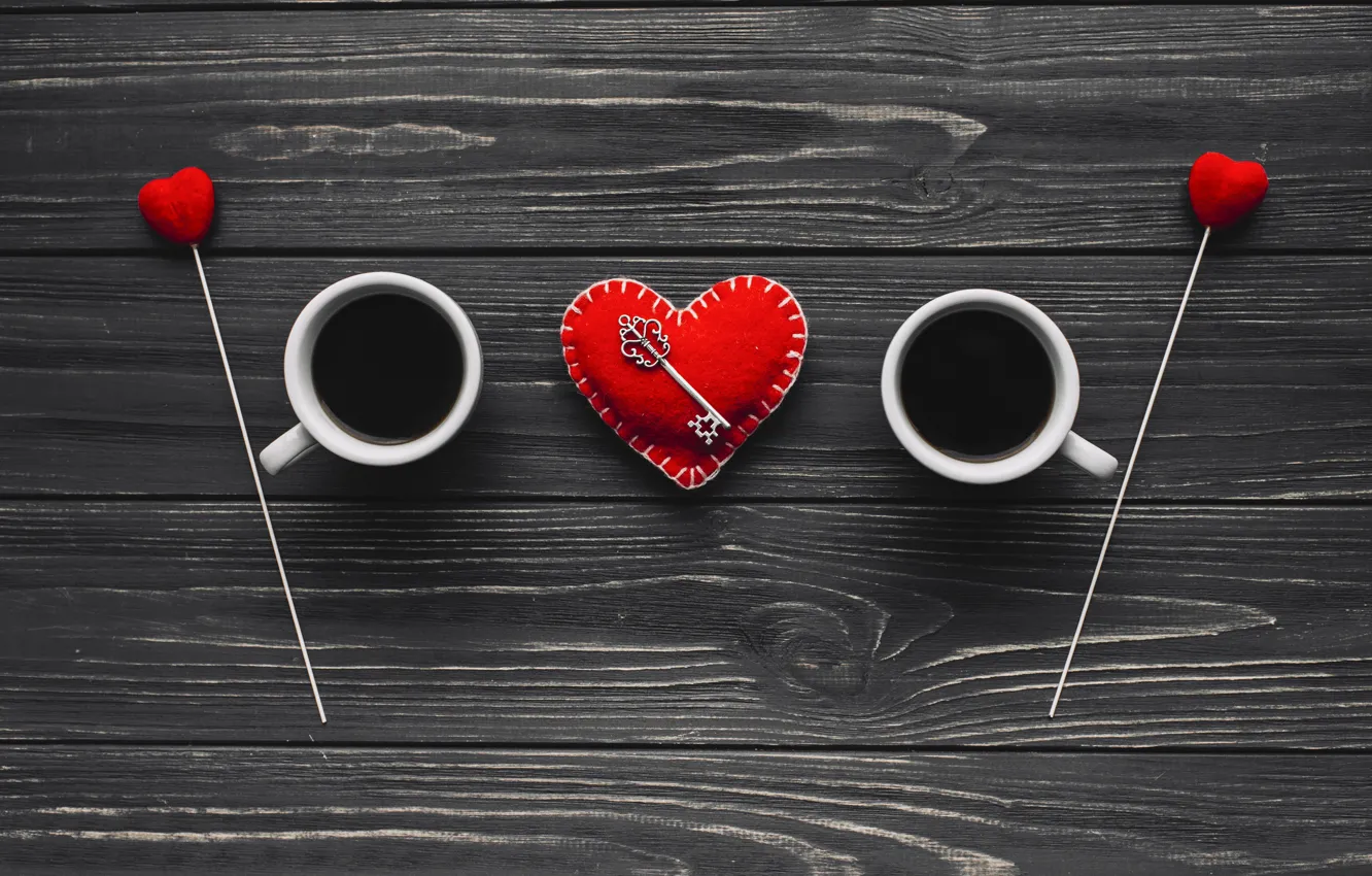 Фото обои любовь, сердце, кофе, чашка, love, heart, wood, cup