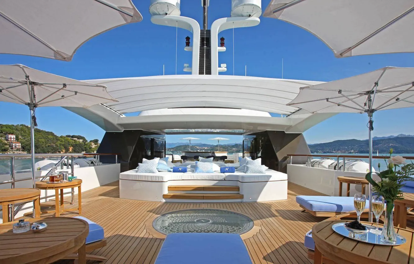 Фото обои дизайн, стиль, интерьер, яхта, палуба, custom, люкс, yacht