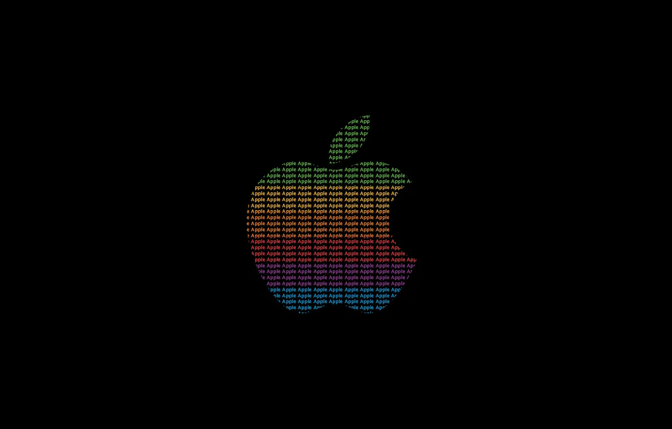 Фото обои apple, яблоко, mac, слова