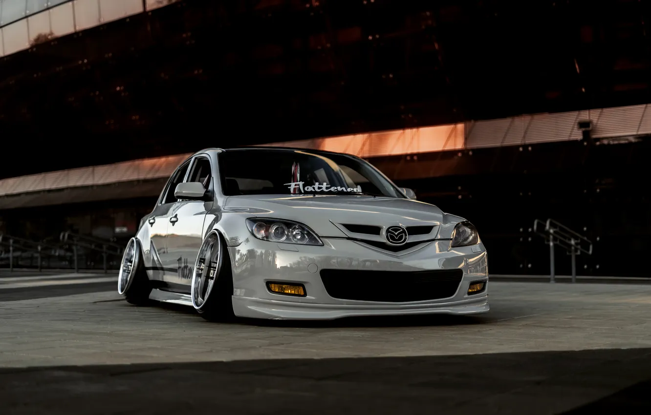 Фото обои mazda, stance, lowdaily, azkojk