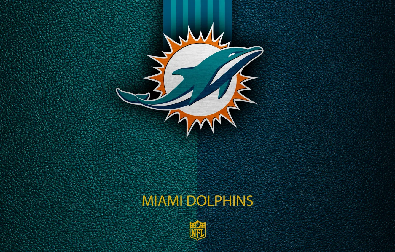 Фото обои wallpaper, sport, logo, NFL, Miami Dolphins
