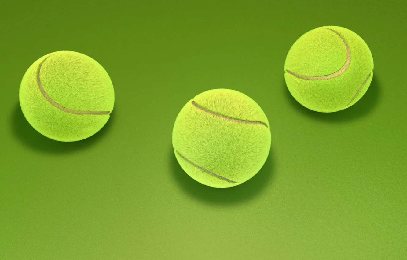 Фото обои абстракция, зеленый, фон, арт, три, теннис, tennis, 3d.