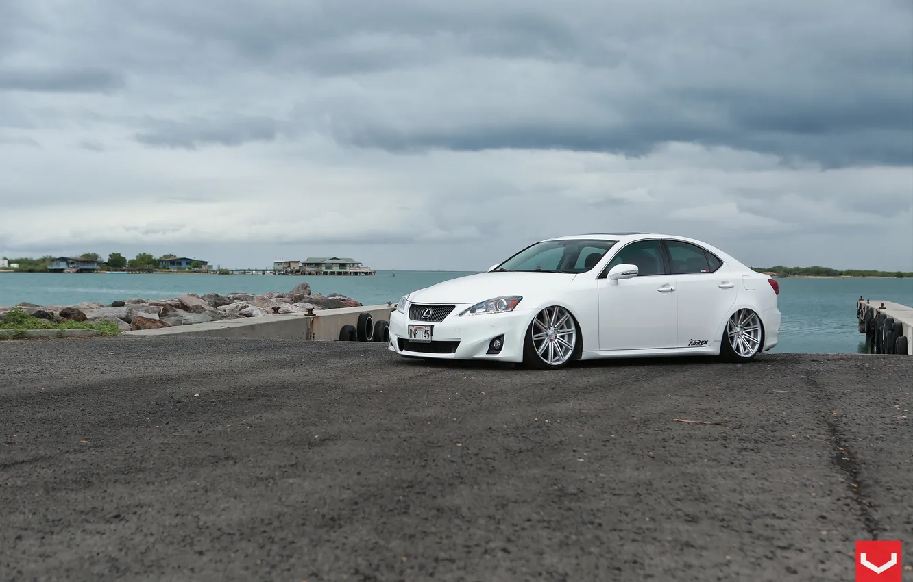 Фото обои Lexus, White, 350, Vossen