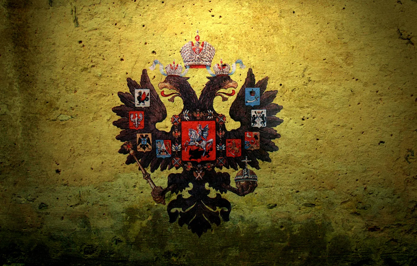 Фото обои герб, Russian Empire, двуглавый орел, Российская Империя
