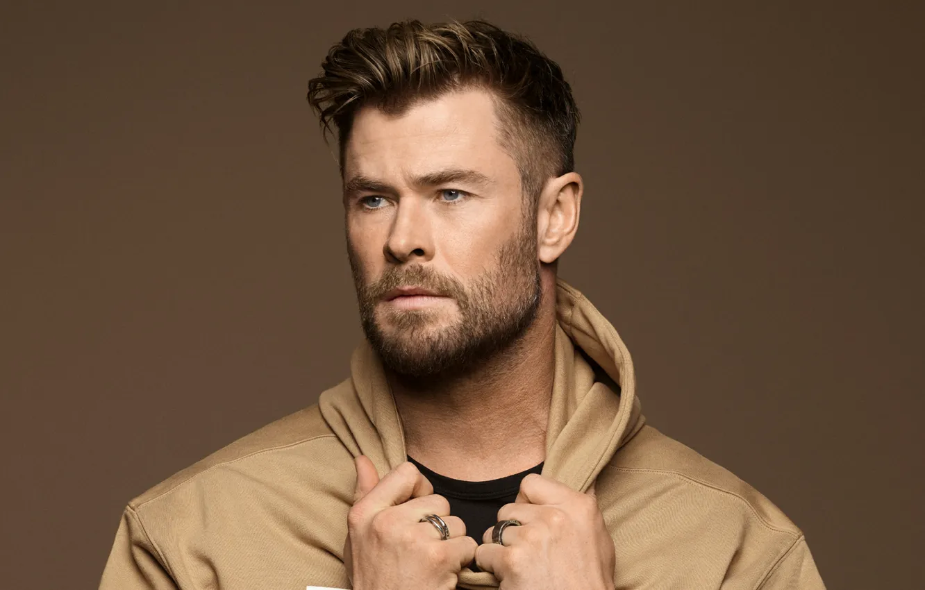 Фото обои усы, стрижка, актер, борода, тор, thor, Крис Хемсворт, Chris Hemsworth