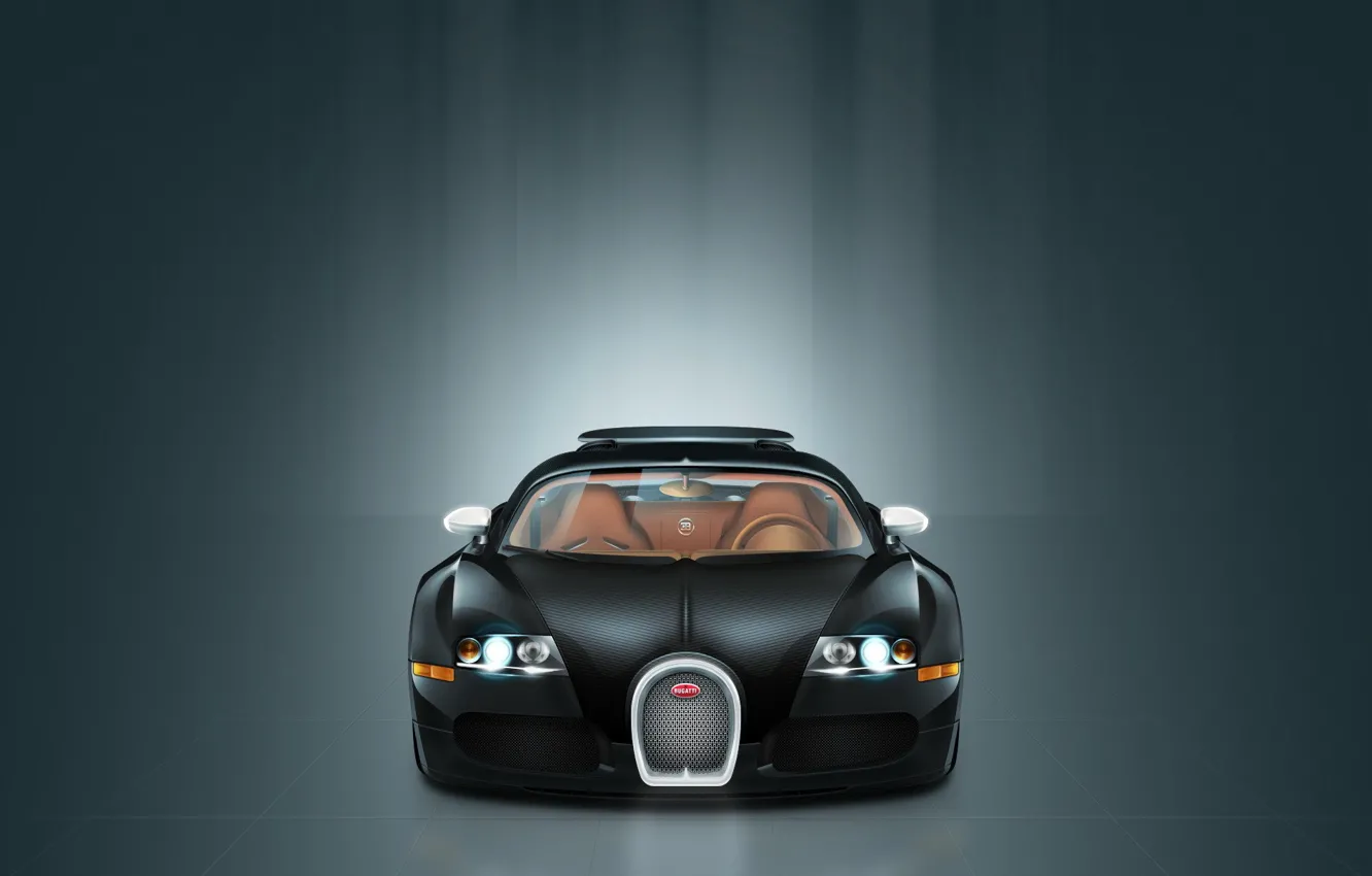 Фото обои минимализм, вектор, Bugatti