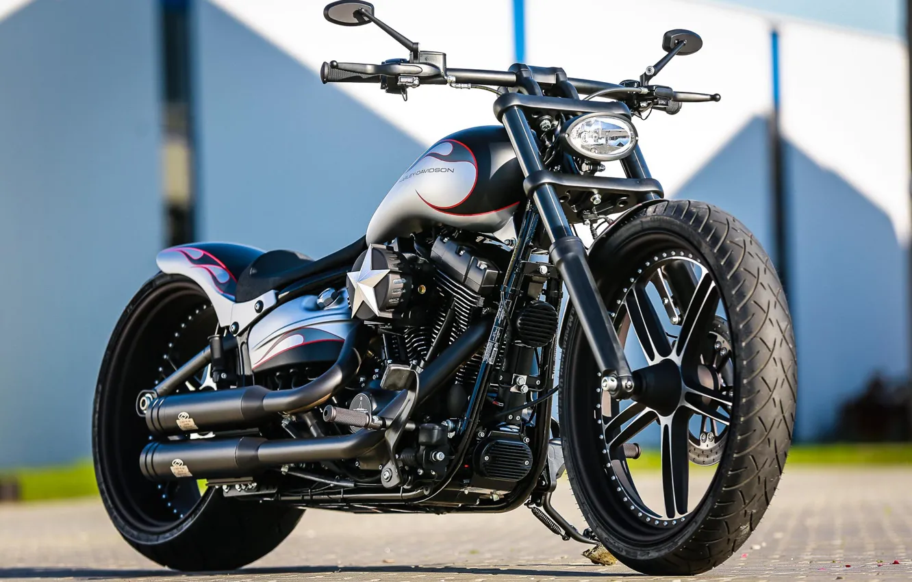 Фото обои Harley-Davidson, Softail, Thunderbike, Custom bike