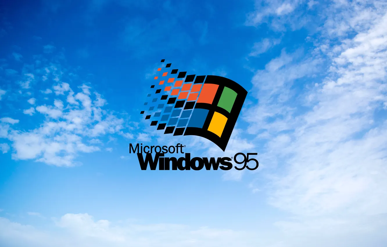 Фото обои окно, windows, hi-Tech, windows 95