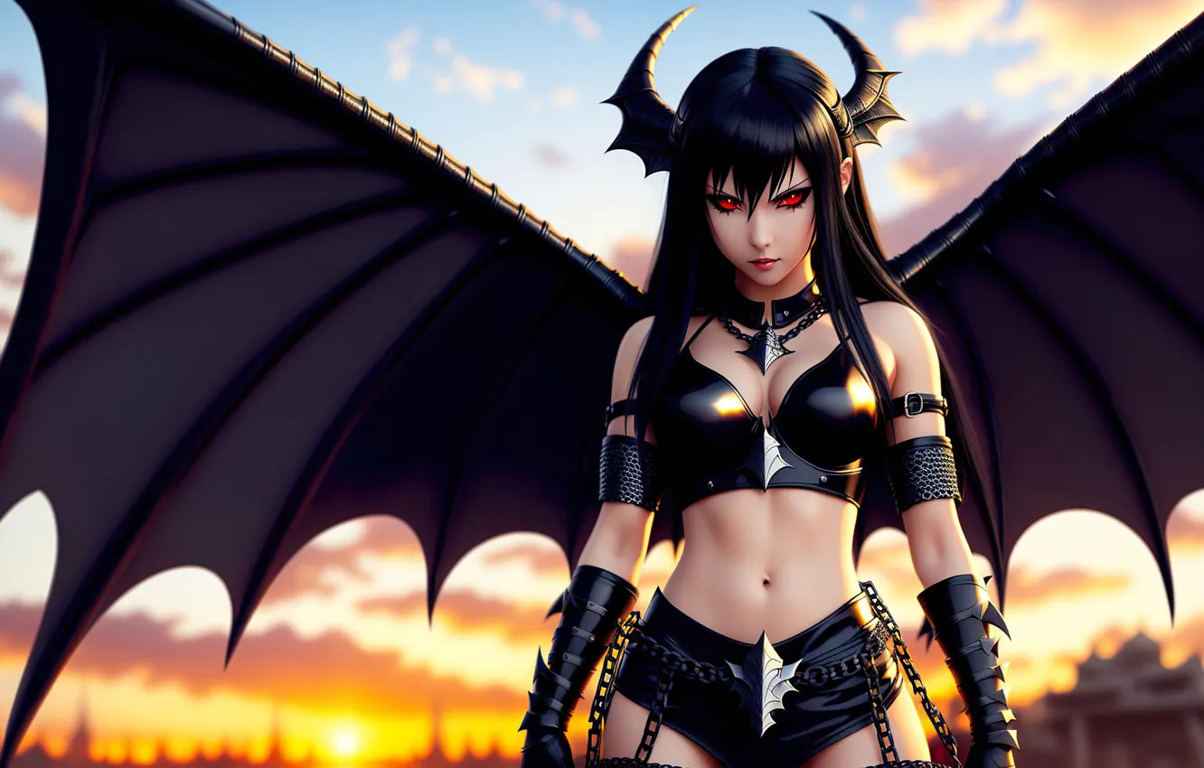 Фото обои girl, fantasy, anime, art, Stable Diffusion, neuronet, Ai art, original ai-artwork
