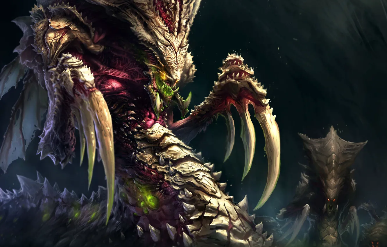 Фото обои Рисунок, Blizzard, Арт, Art, Фантастика, StarCraft 2, StarCraft, Characters