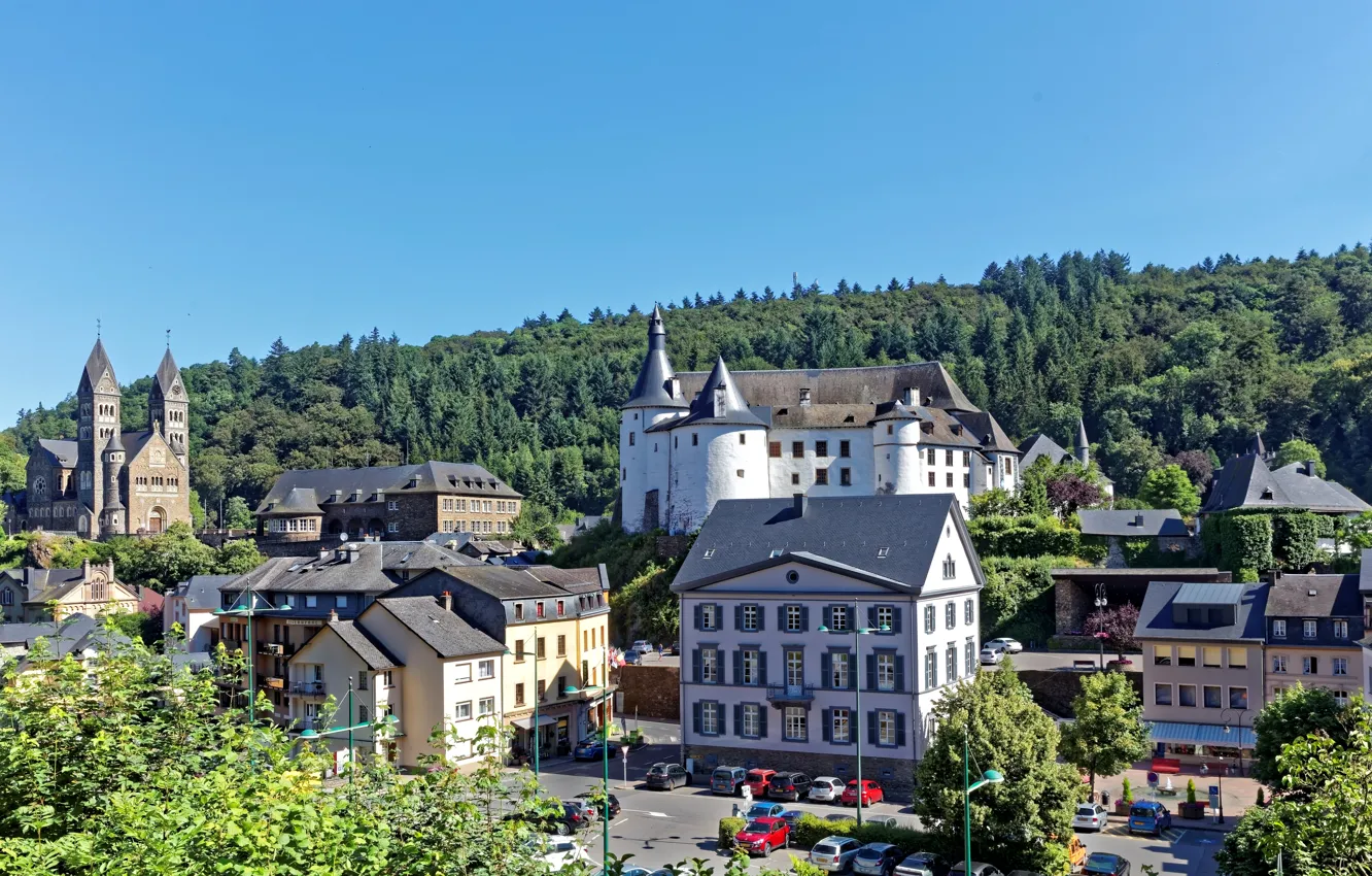 Фото обои замок, здания, Люксембург, Luxembourg, Клерво, Luxemburg, Clervaux