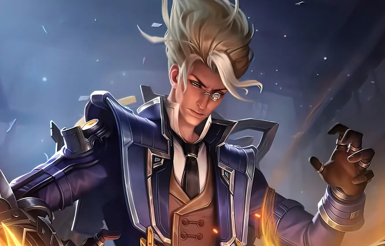 Фото обои магия, фэнтези, мужчина, Nathan, Mobile Legends: Bang Bang!