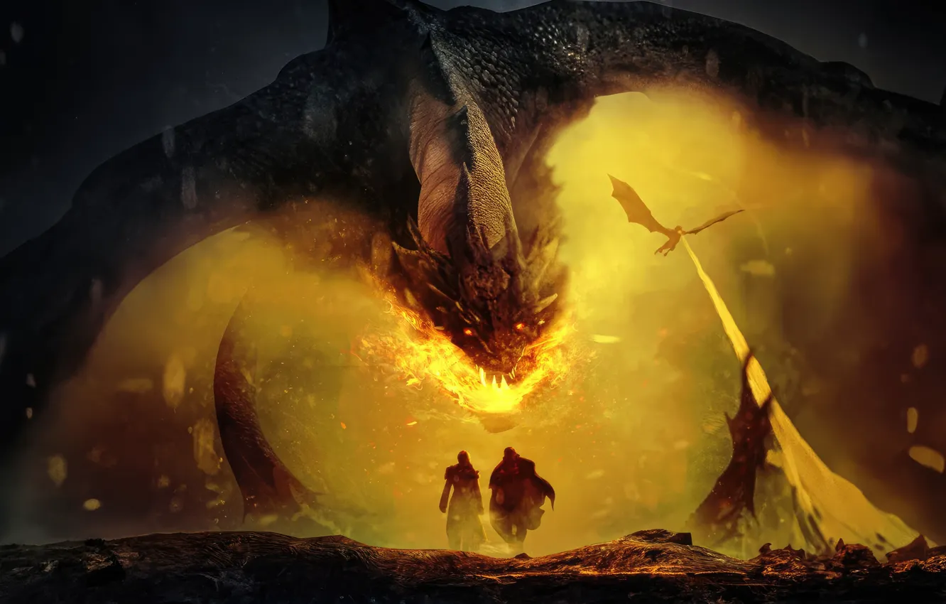 Фото обои dragon, game of thrones, Serial