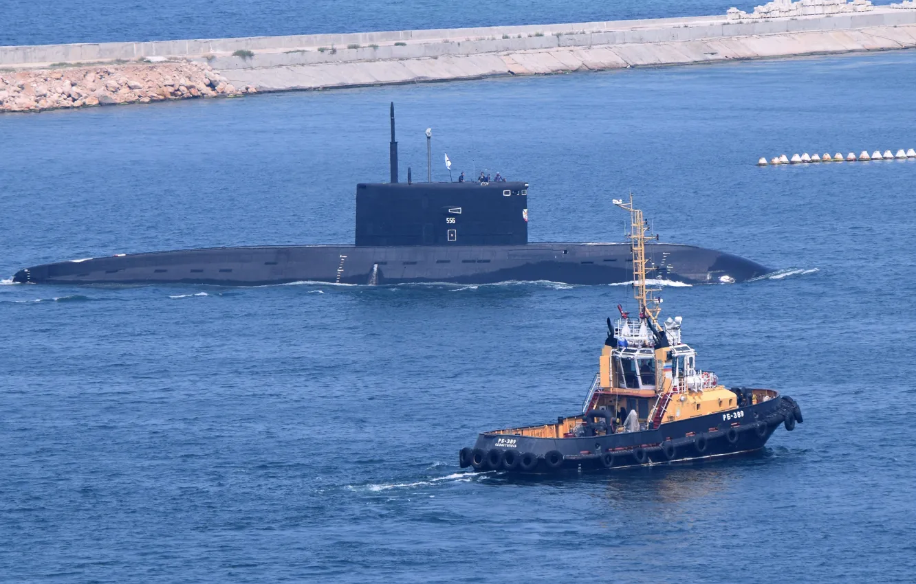 Фото обои лодка, буксир, субмарина, подводная, Новороссийск, Черное море, дизельная