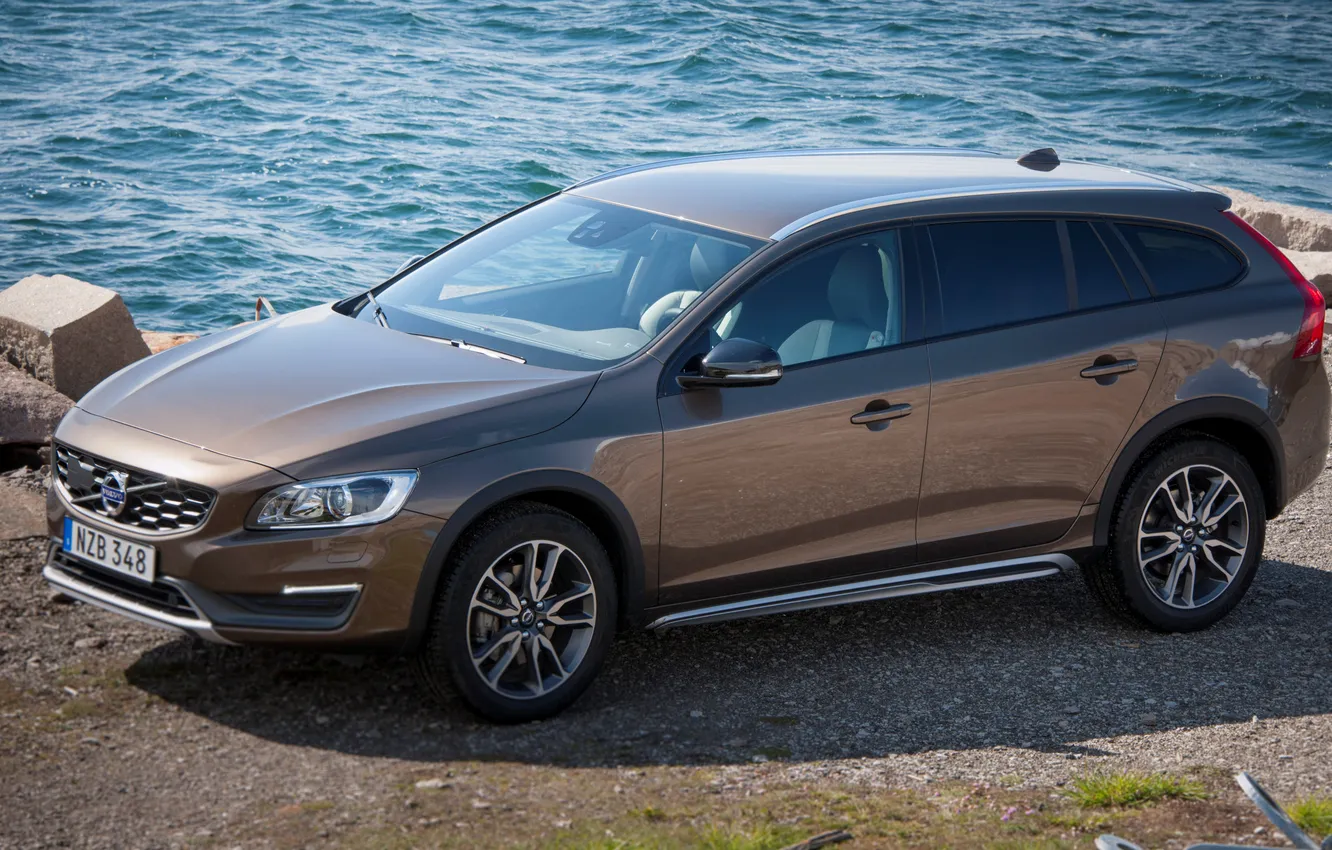 Фото обои Volvo, вольво, Cross Country, V60, 2015