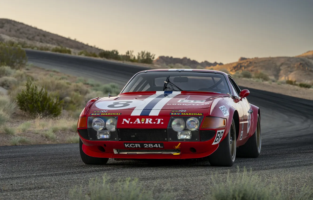 Фото обои Ferrari, суперкар, supercar, 1973, Daytona, Competizione, единственный экземпляр, the only instance