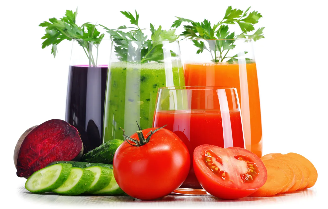 Фото обои сок, juice, овощи, помидор, морковь, drink, vegetables, свекла