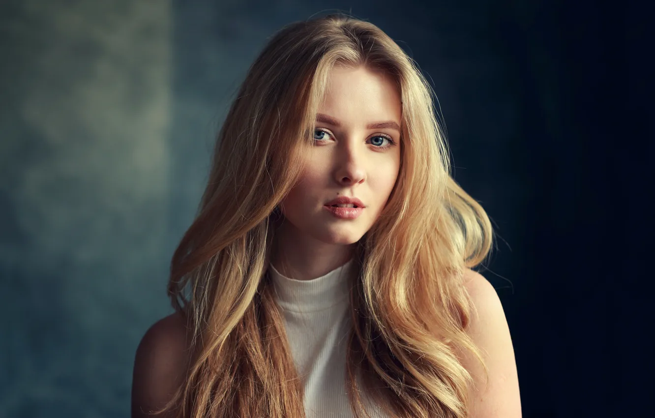 Фото обои взгляд, милая, длинные волосы, long hair, eyes, pretty, lips, личико