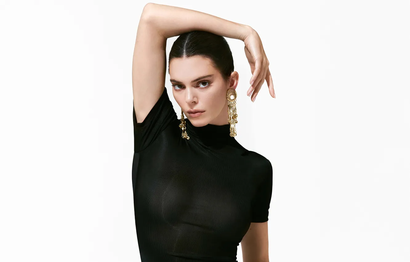 Фото обои девушка, украшения, поза, фото, модель, красивая, Kendall Jenner