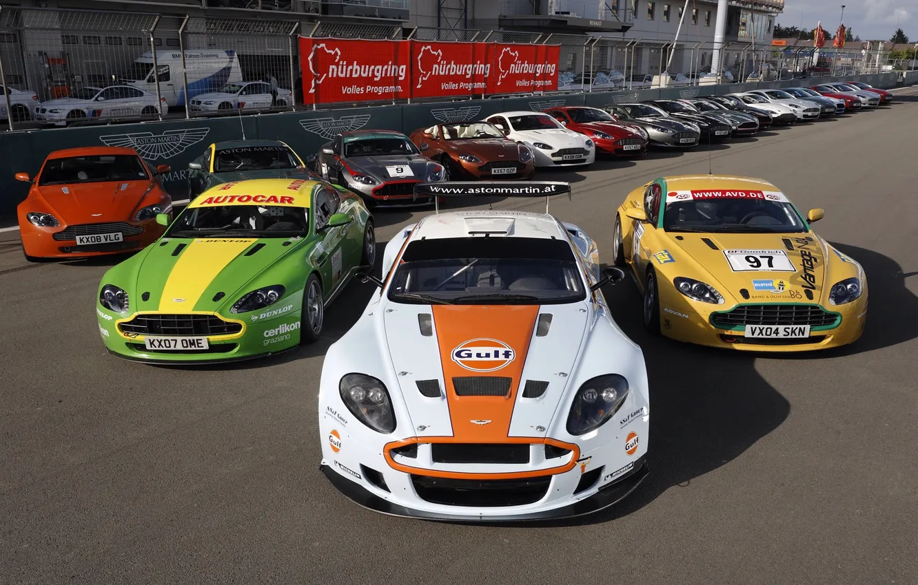 Фото обои Aston martin, tuning, race, supercars, mix