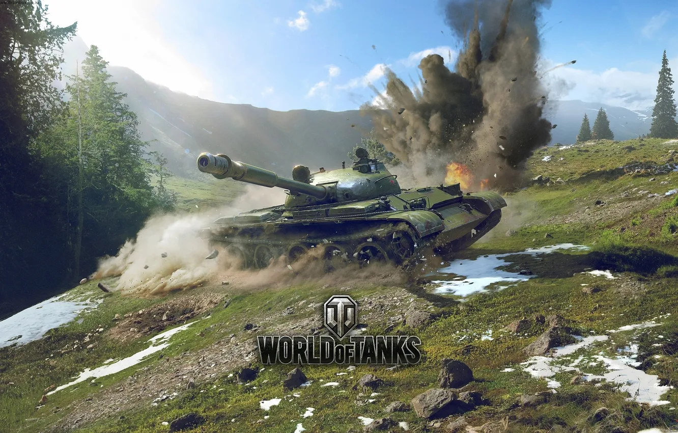 Фото обои WoT, World of Tanks, Мир Танков, Т-62А, Wargaming Net