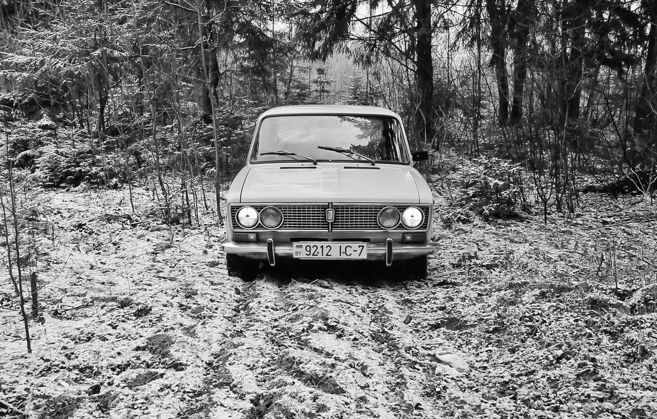 Фото обои USSR, forest, Lada, winter, VAZ