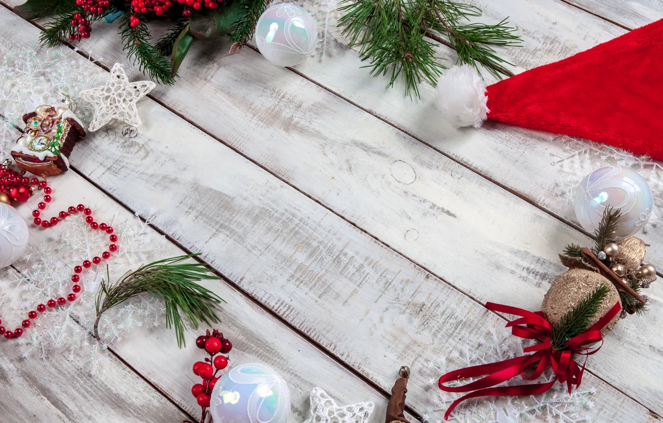 Фото обои украшения, шары, Рождество, Новый год, new year, Christmas, balls, wood