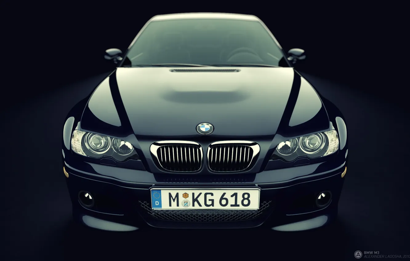 Фото обои бмв, BMW, front, E46