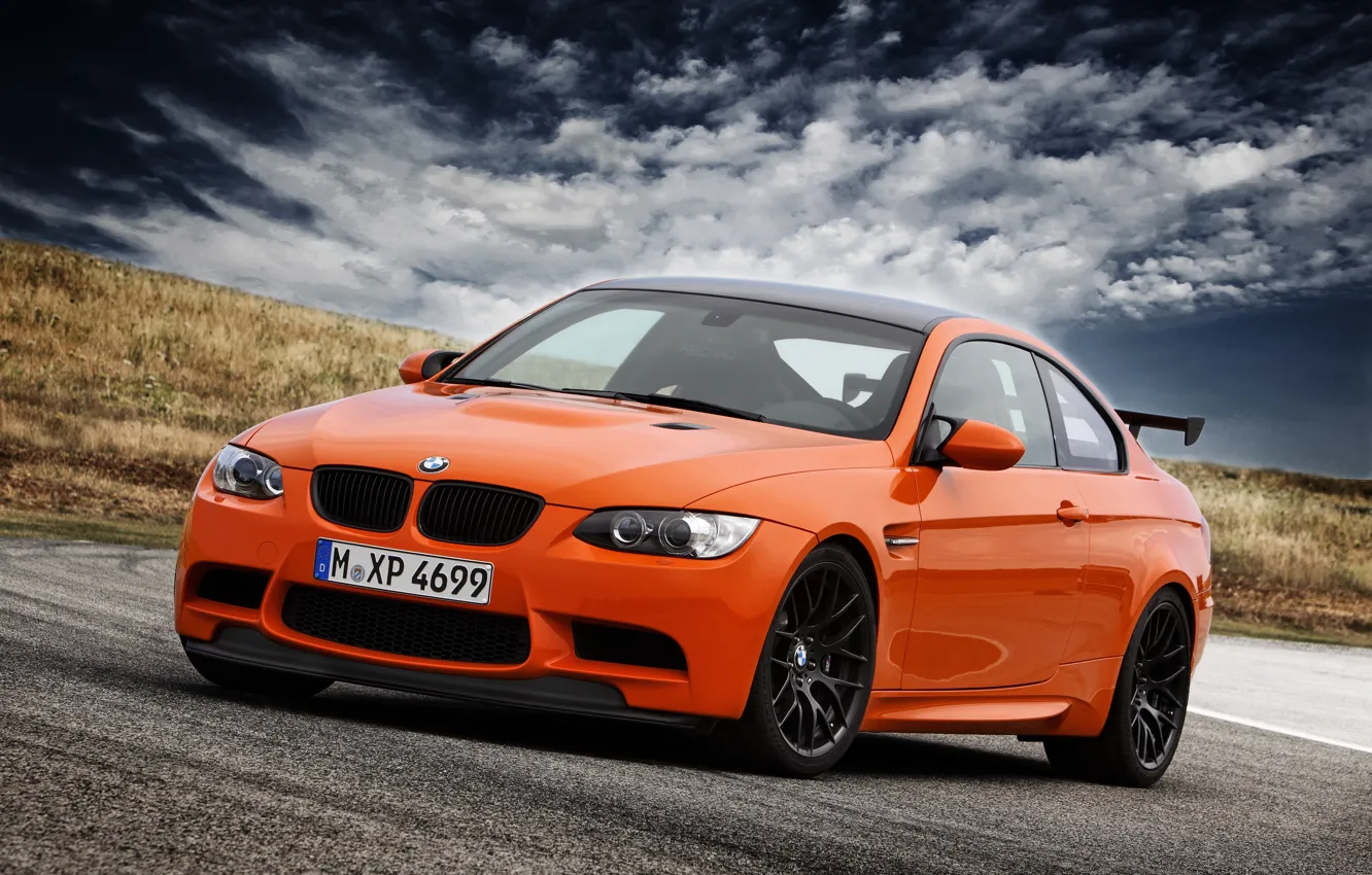 Фото обои BMW, E92, orange, BMW M3 GTS, M3