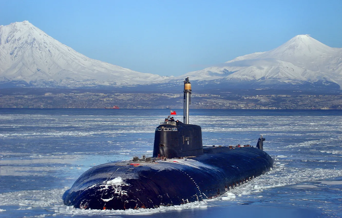 Фото обои субмарина, вмф, атомная подводная лодка, проект 949