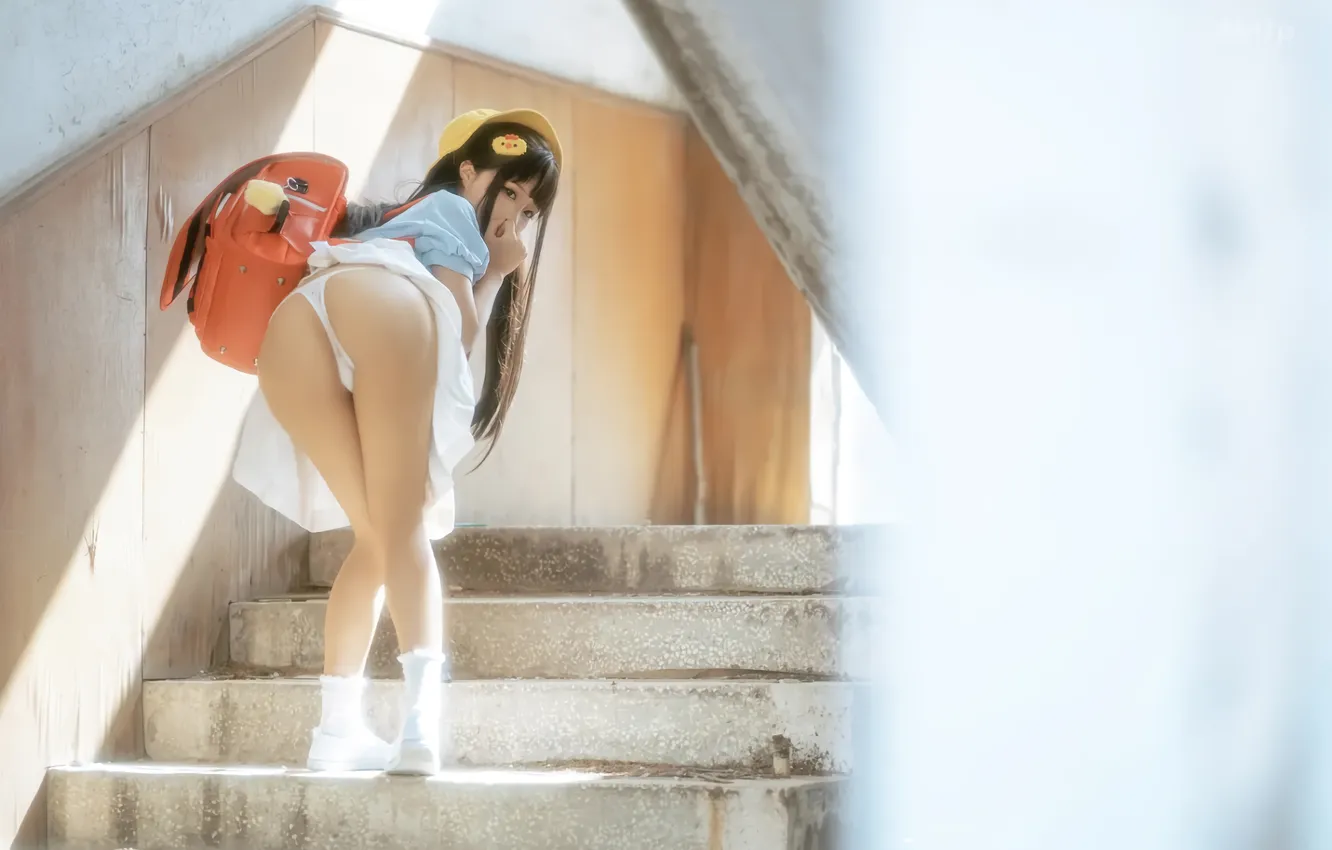 Фото обои ass, asian, pants, chun momo