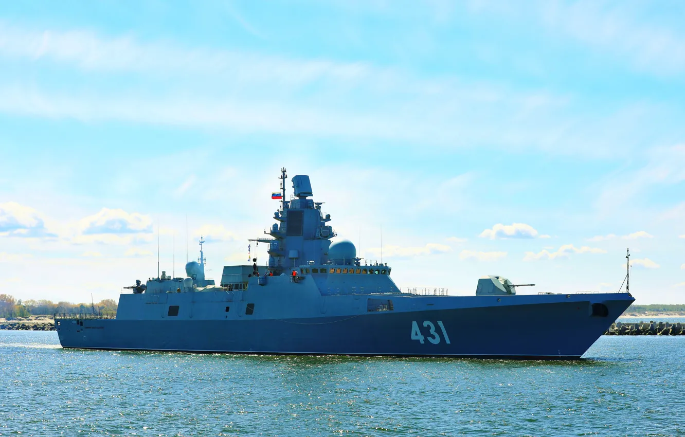 Фото обои фрегат, Балтика, Адмирал Касатонов