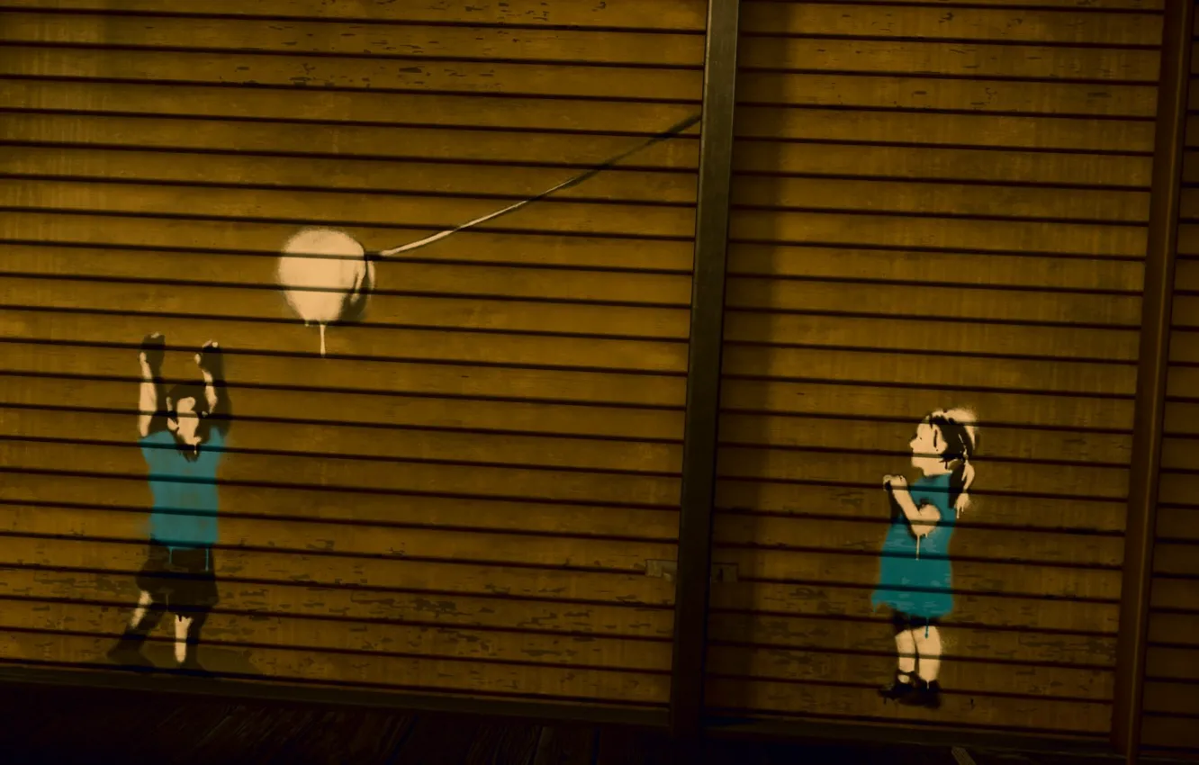 Фото обои graffiti, children, Infamous Second Son