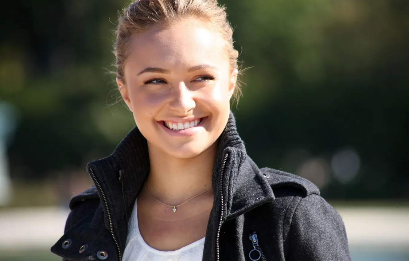Фото обои улыбка, актриса, Hayden Panettiere, блондинка, певица, знаменитость