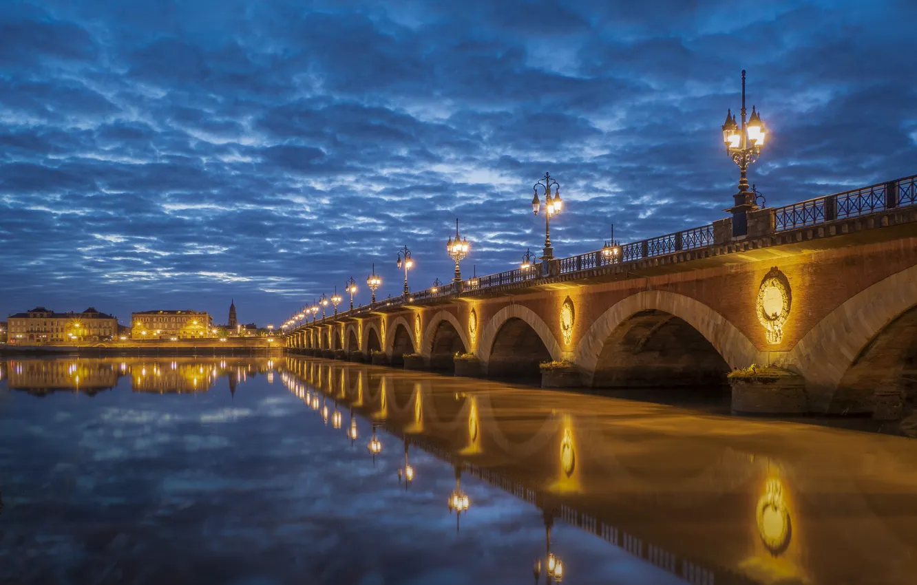 Фото обои river, France, Bordeaux