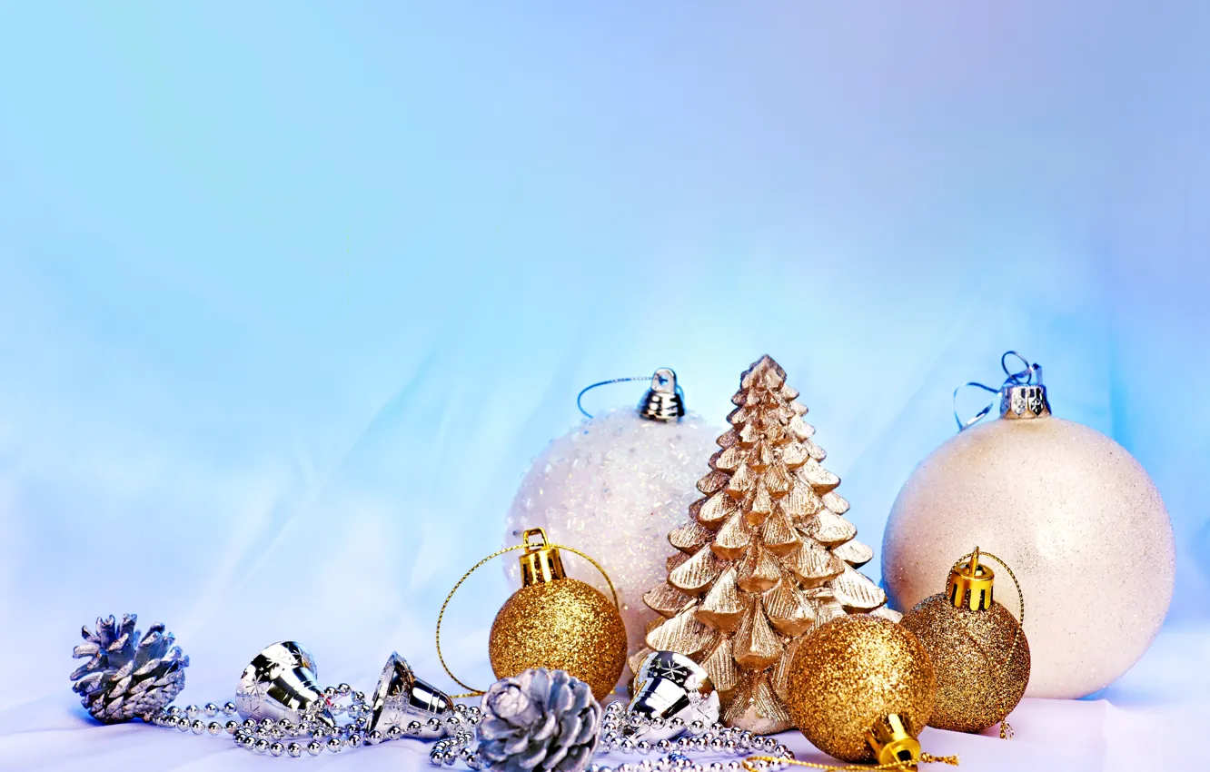 Фото обои украшения, шары, Новый Год, Рождество, Christmas, New Year, decoration