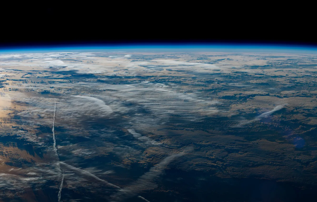 Фото обои Планета, Космос, Земля, Earth from the International Space Station