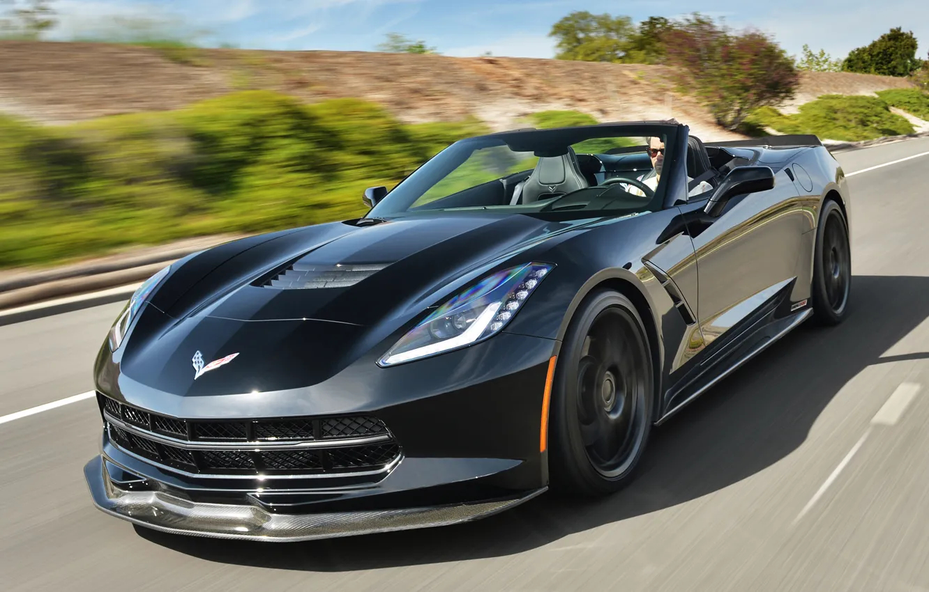 Фото обои Corvette, Hennessey, Stingray